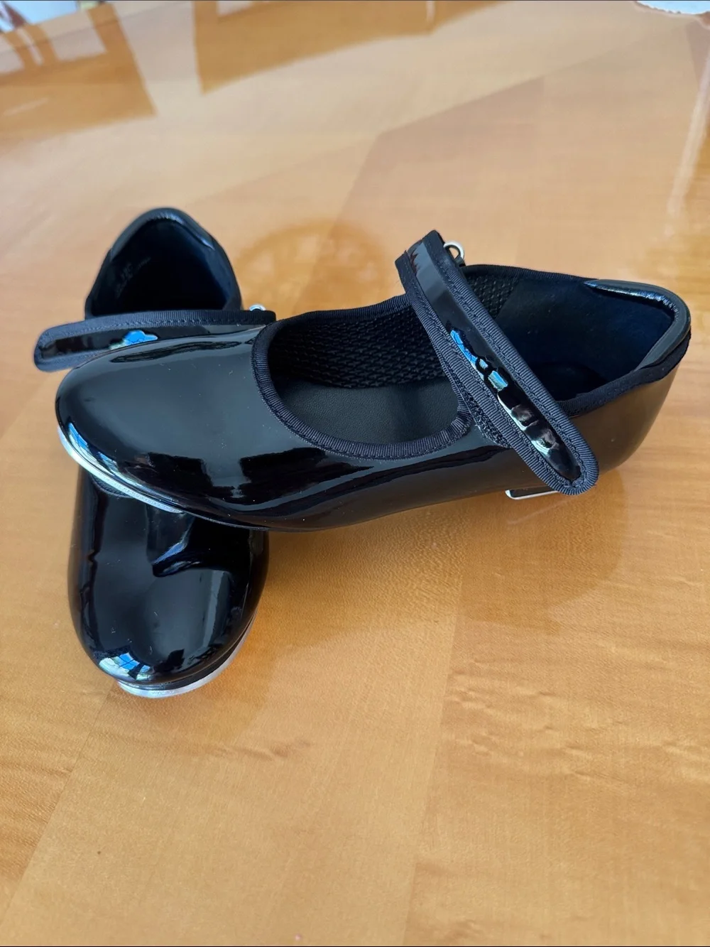 Girls Black Patent Mary Jane Dress Shoes size 13 c
